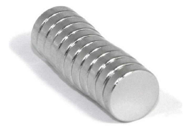 Veinte Imanes N52 Neodimio Cilindro 8mm X 2mm - Imagen 3