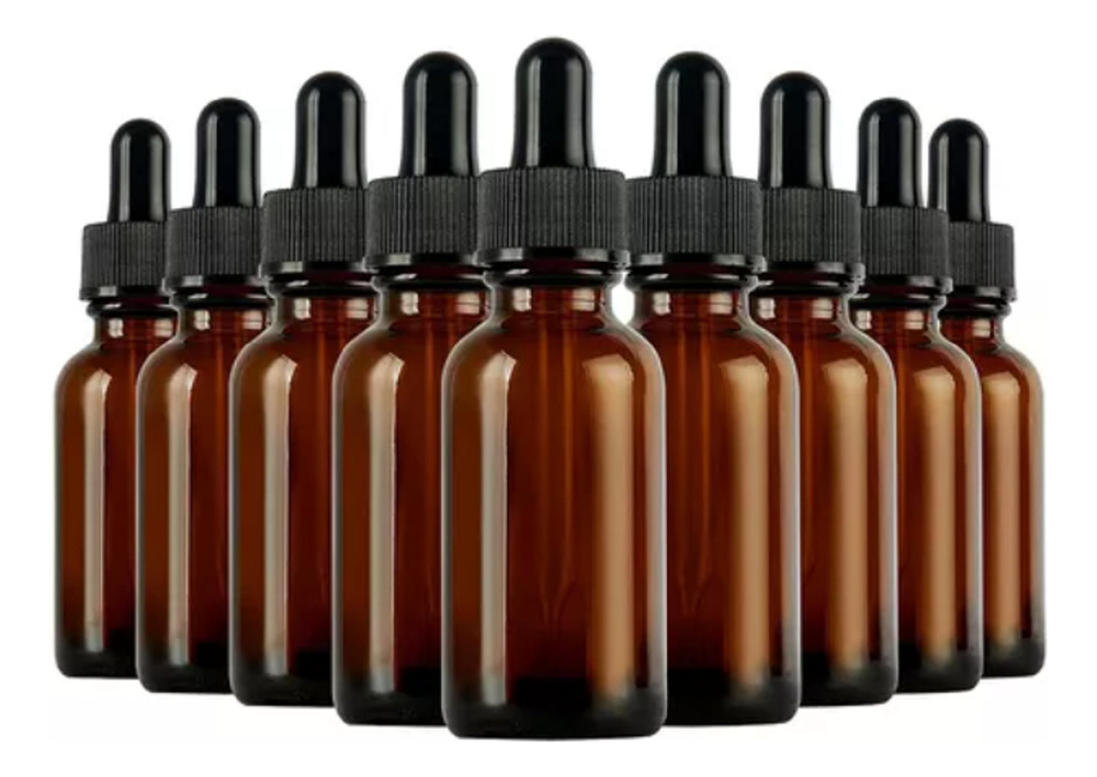 12 Frascos Vidrio Ambar 30ml Pipeta Dosificadora - Imagen 4
