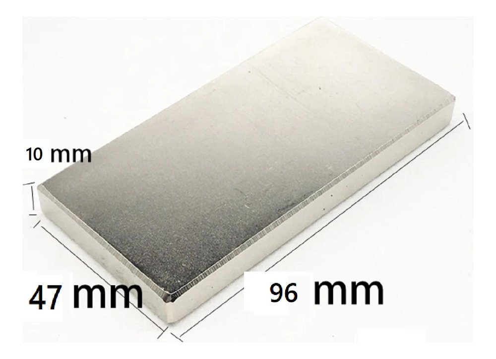 Un Iman Neodimio N52 Rectangular Potente 96mm X 47mm X 10mm - Imagen 3