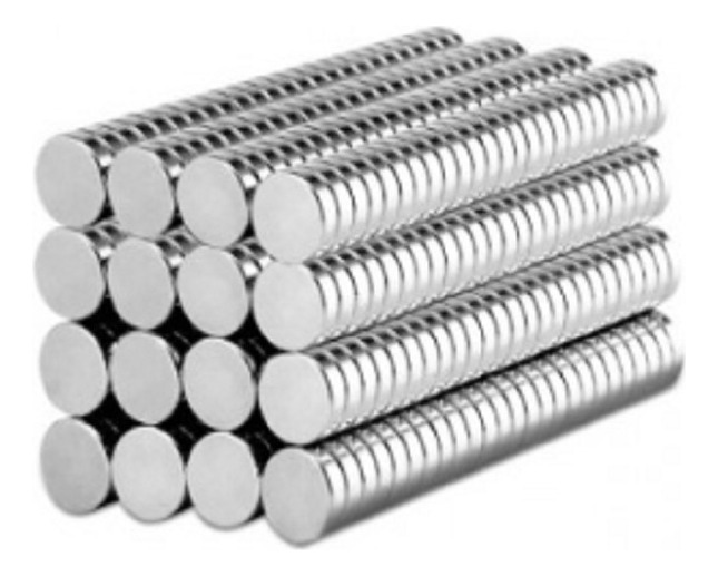 Iman Neodimio Potente 3 X 0.8 Mm Disco X 500 Unidades