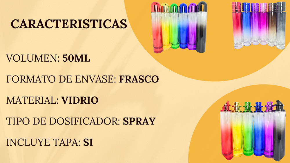 12 Envases Perfume Bala Color X 50 Ml - Imagen 12