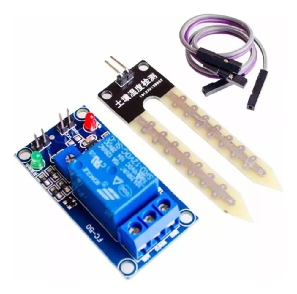 Módulo Control Humedad Suelo Xh-m214 12v Riego Cultivo Rele - Imagen 3