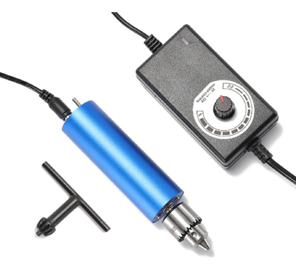 Mini Taladro Eléctrico De Bricolaje + 10 Brocas 110v 60 20 W