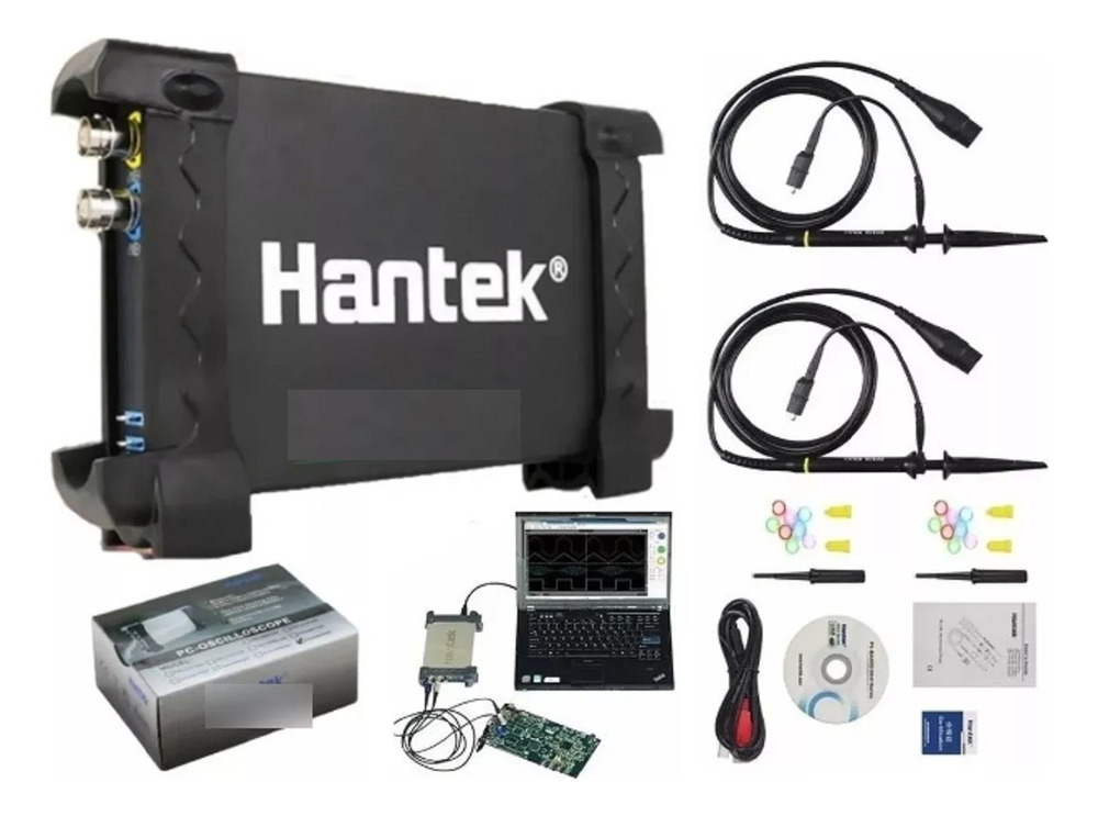 Osciloscopio Digital Pc Usb Portatil Hantek 6022be 2 Canales - Imagen 3