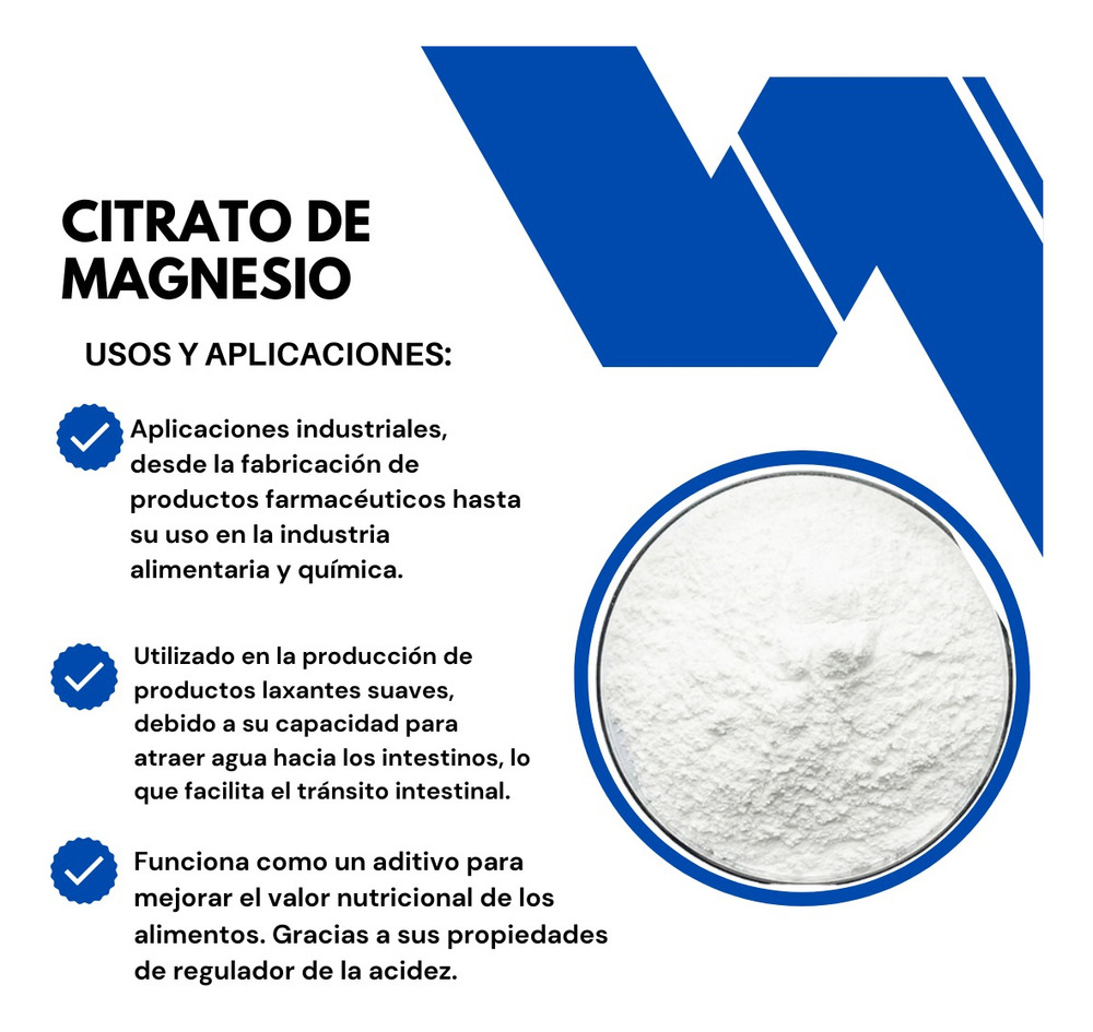 Citrato De Magnesio 500g Industria Sin Sabor - Imagen 4