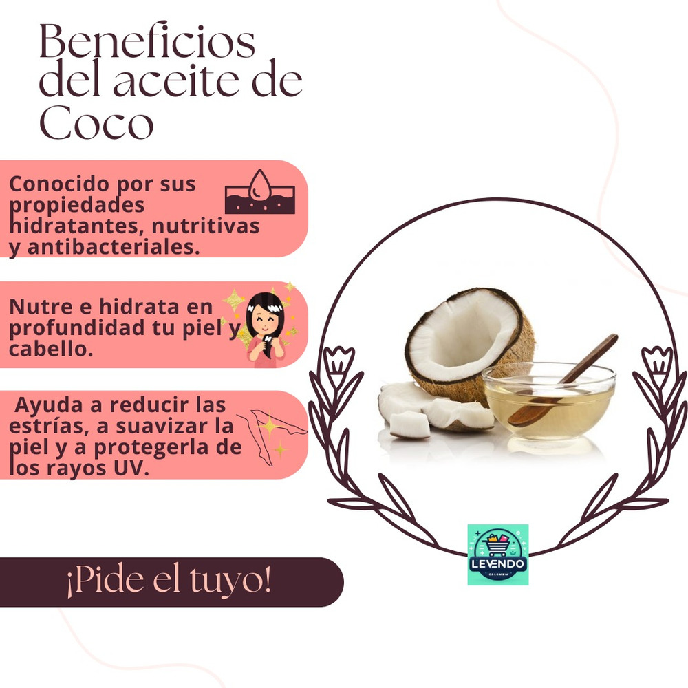 Aceite Corporal De Coco Para Masajes 500ml Coco - Imagen 3