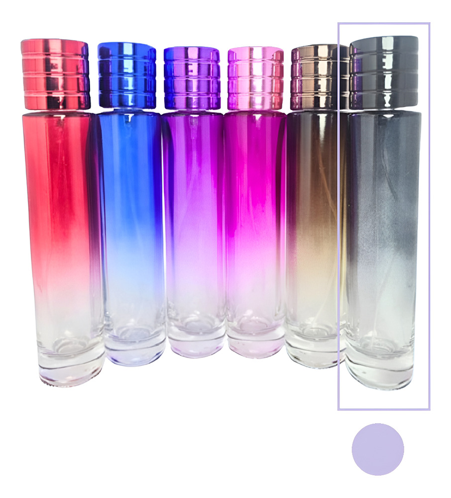 48 Envases Perfume Cilindro Lujo Color X 50 Ml - Imagen 8