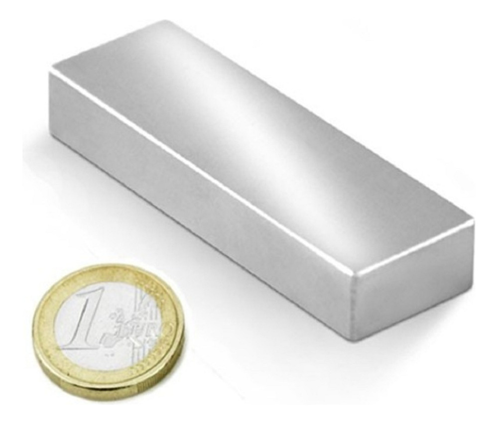 Un Iman Neodimio N52 Rectangular Potente 60mm X 40mm X 10mm