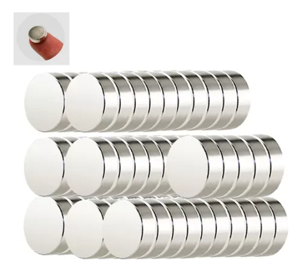 Iman Neodimio Potente 5 X 2 Mm Disco X 50 Unidades - Imagen 3
