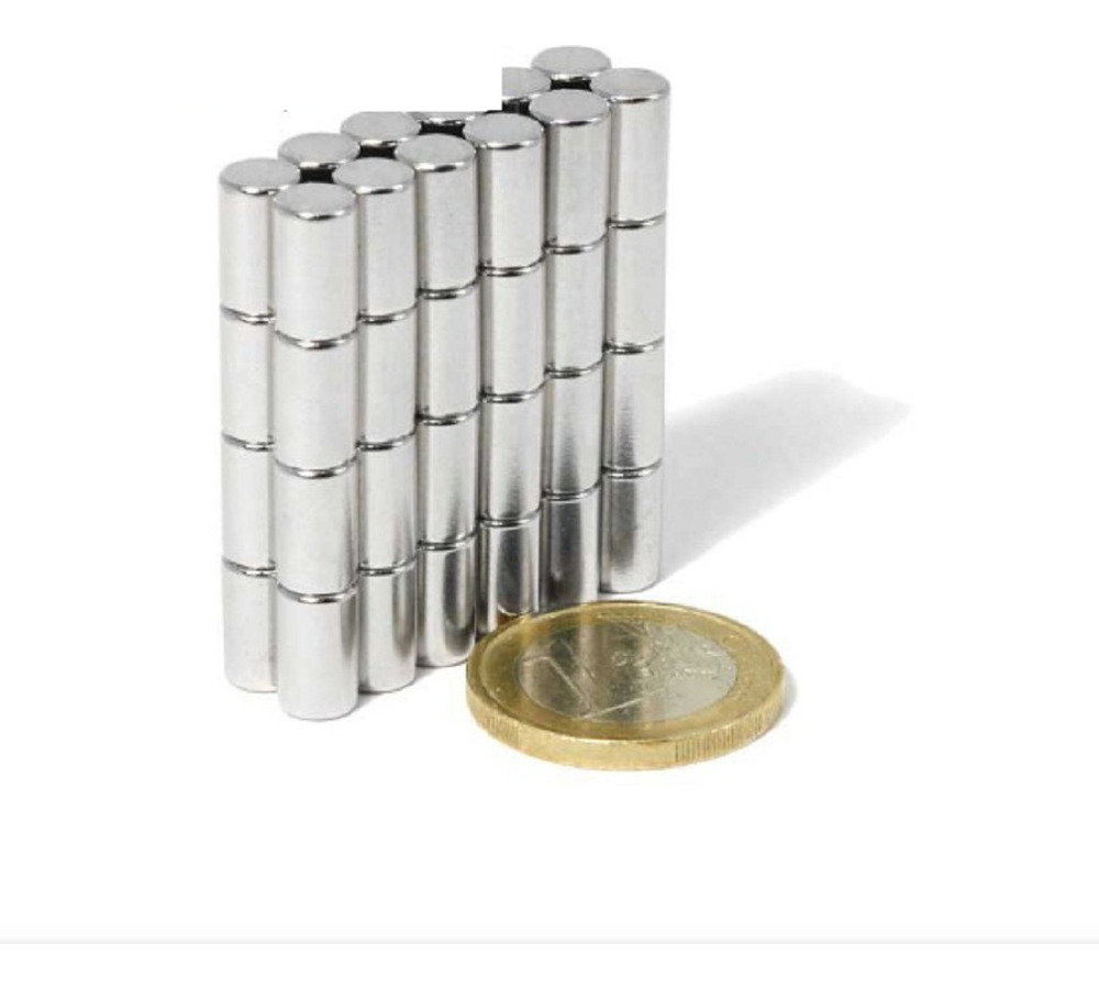 Diez Imanes N52 Neodimio Cilindro 7mm X 10mm - Imagen 4