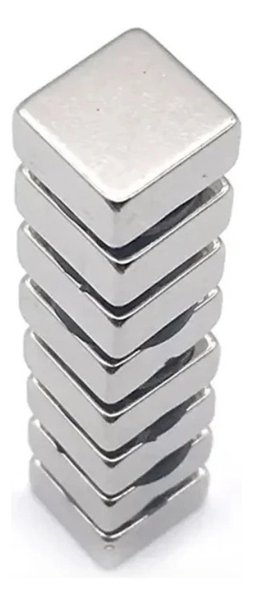 Set 50 Imanes Neodimio N45 Rectangular 10mmx10mmx1mm - Imagen 5