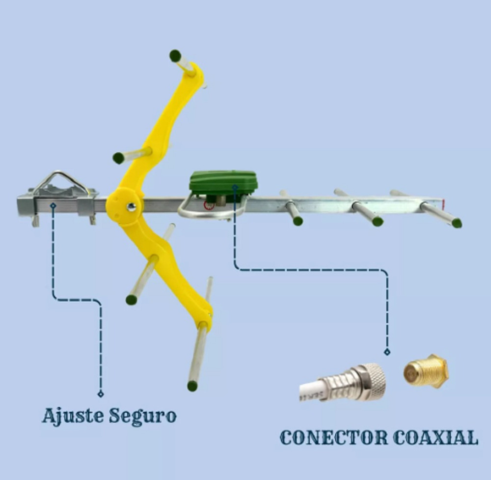 Antena Aerea Tdt Exterior Tv Digital Lq-5e - Imagen 7