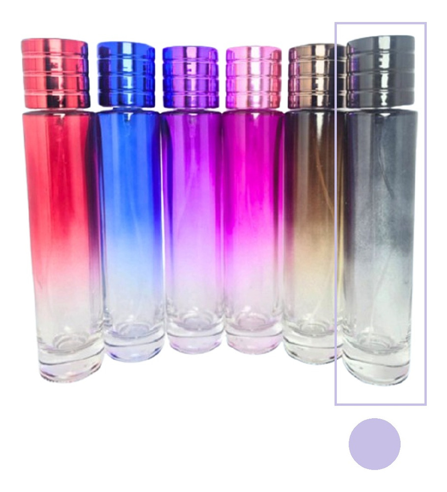 12 Envases Perfume Cilindro Lujo Color X 50 Ml - Imagen 8