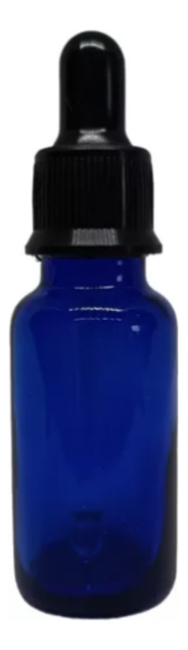 10 Frascos Gotero Vidrio Azul Pipeta 20ml