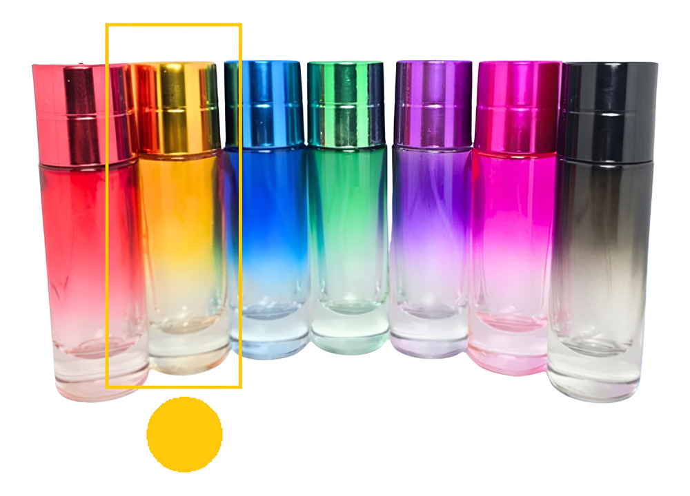 6 Envases Perfume Cilindro Lujo Color X 30 Ml - Imagen 5