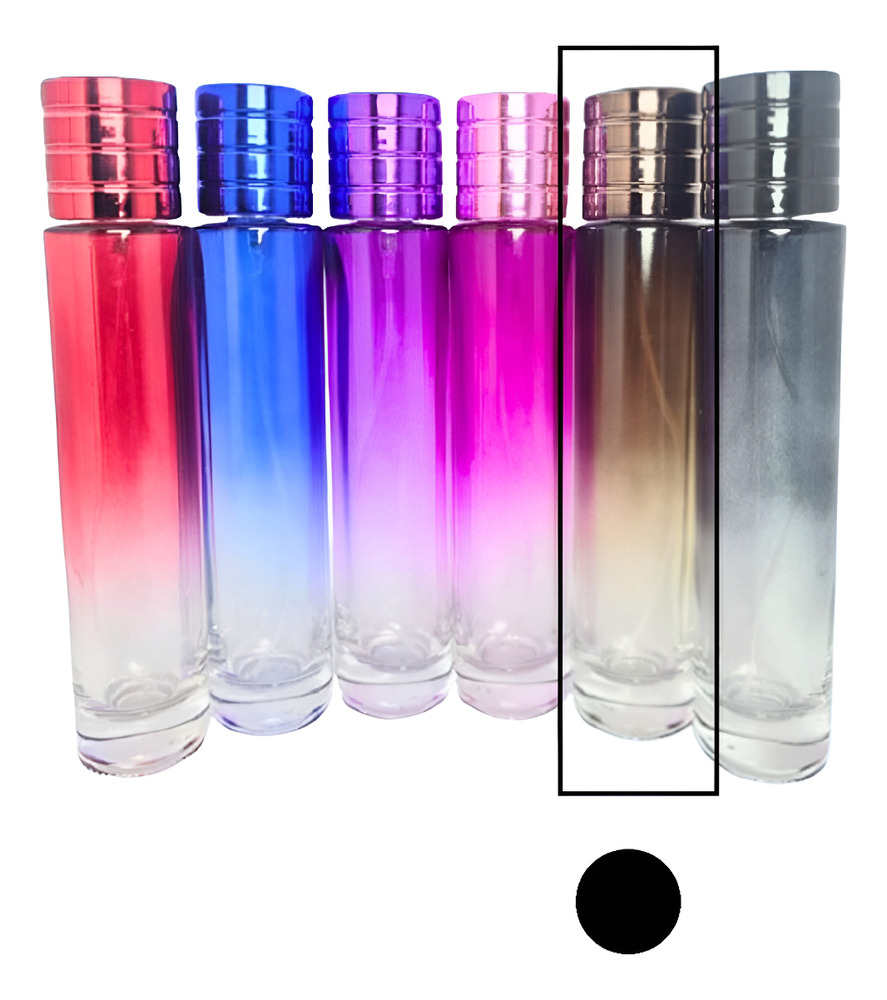 12 Envases Perfume Cilindro Lujo Color X 50 Ml - Imagen 11