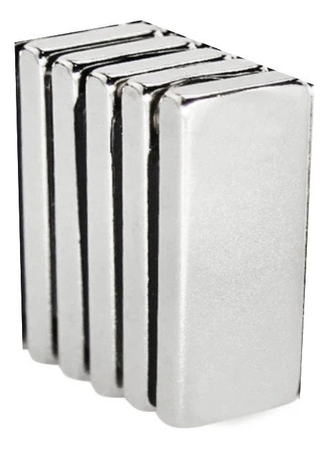 Set 5 Imanes Neodimio 32mmx10mmx3mm N45 Rectangular - Imagen 4