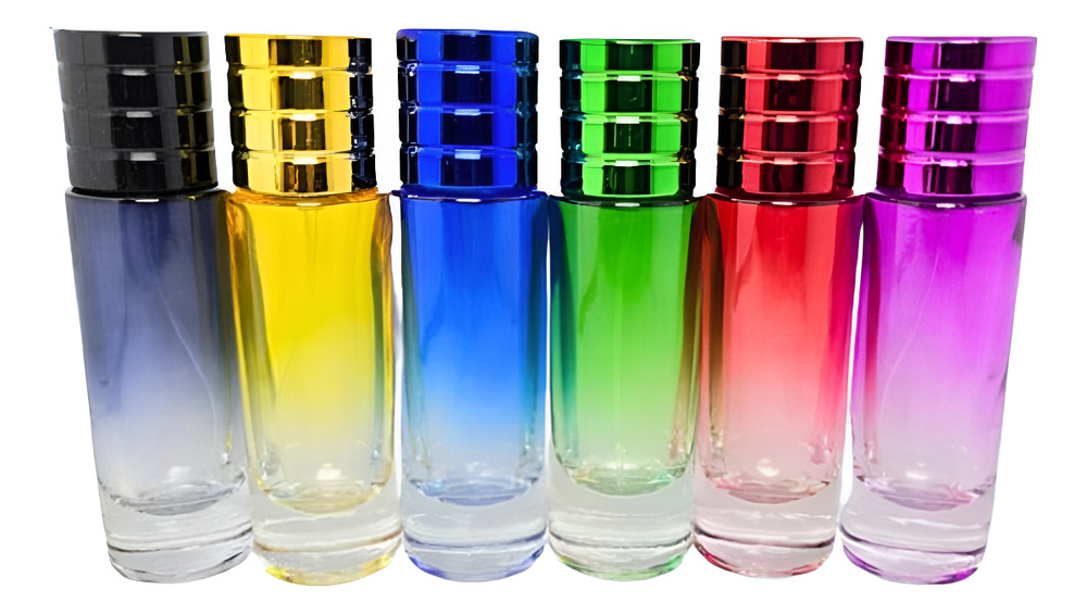6 Envases Perfume Plano Lujo Color X 30 Ml