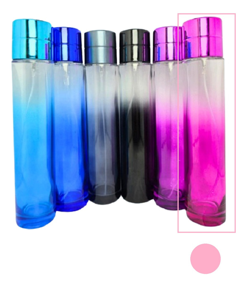 6 Envases Perfume Cilindro Lujo Color X 100 Ml - Imagen 20