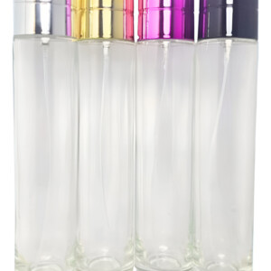 99 Envases Perfume Cilindro Transparente X 100 Ml