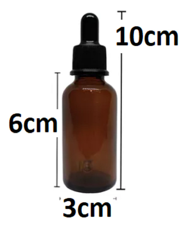 12 Frascos Vidrio Ambar 30ml Pipeta Dosificadora - Imagen 5