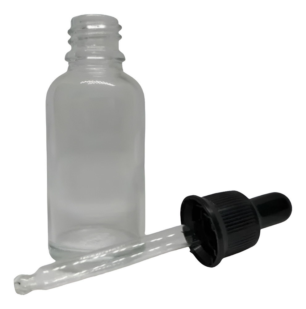 10 Frascos Gotero Vidrio Transparente Pipeta 30ml - Imagen 6