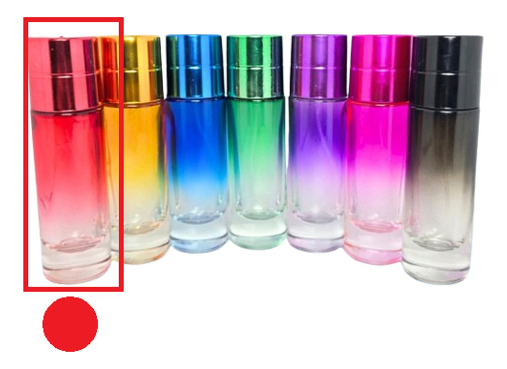 48 Envases Perfume Cilindro Lujo Color X 30 Ml - Imagen 14