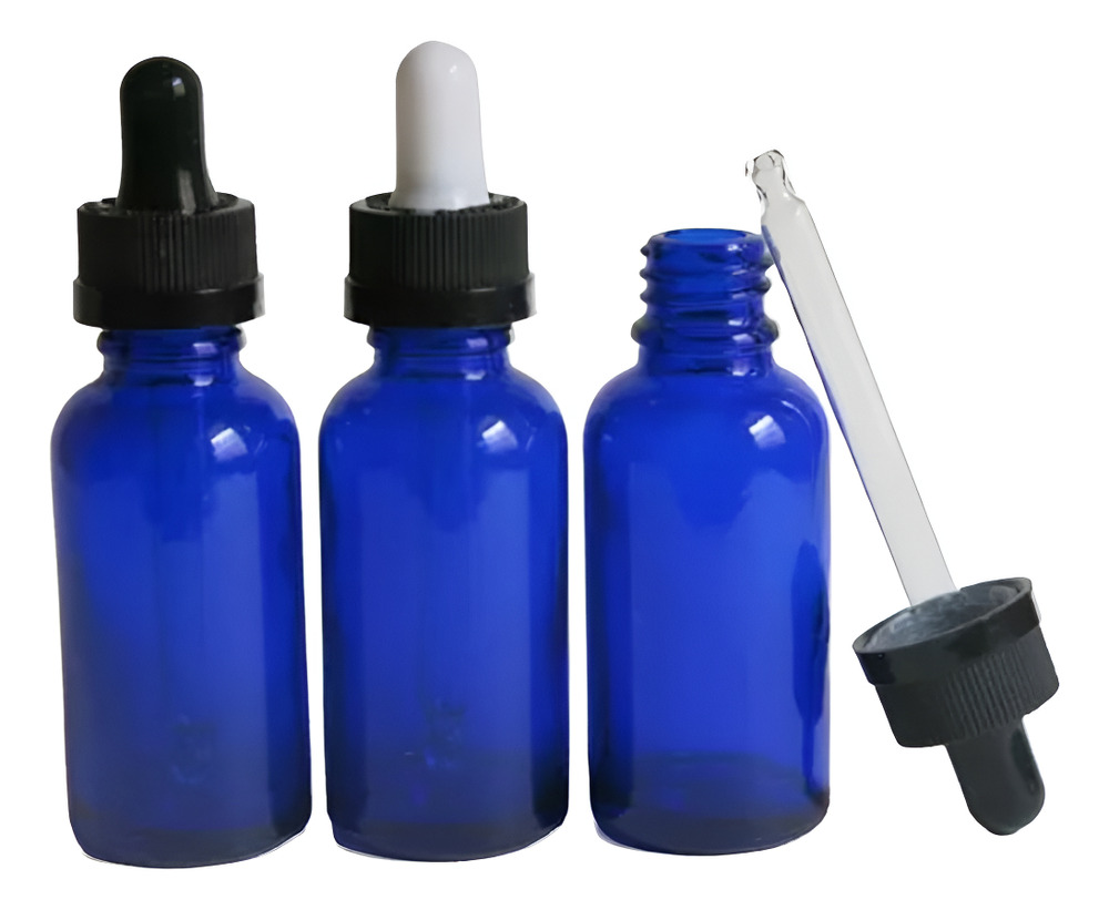 10 Frascos Gotero Vidrio Azul Pipeta 10ml - Imagen 5