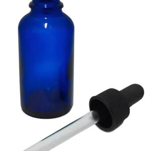 12 Frascos Gotero Vidrio Azul Pipeta 30ml