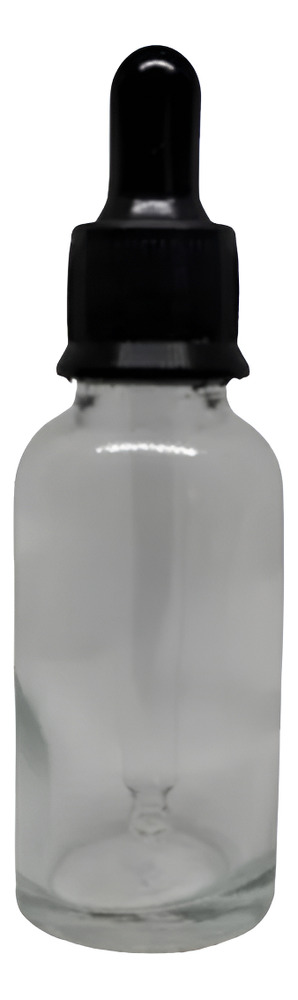 10 Frascos Gotero Vidrio Transparente Pipeta 30ml