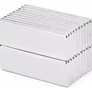 5 Imanes Neodimio N45 Rectangular Potente 35mm X 10mm X 2mm
