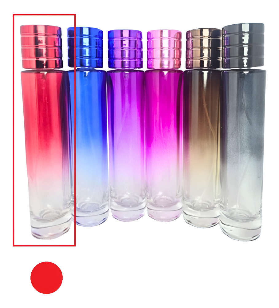 12 Envases Perfume Cilindro Lujo Color X 50 Ml - Imagen 14