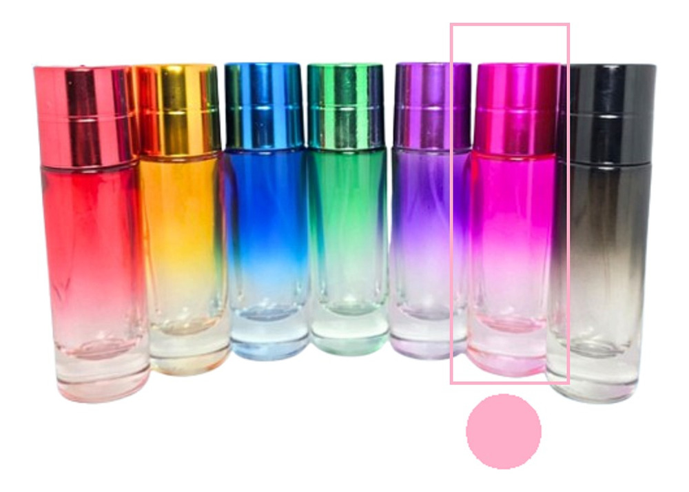48 Envases Perfume Cilindro Lujo Color X 30 Ml - Imagen 17