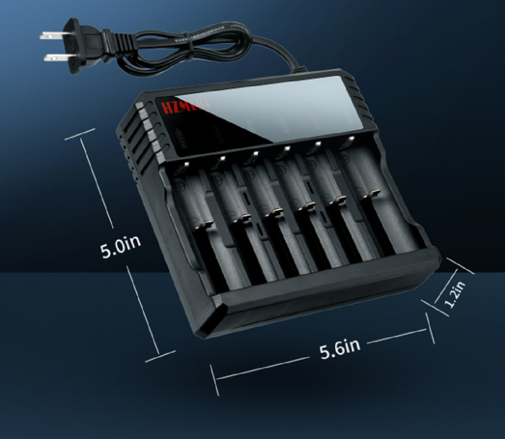 Cargador 6 Baterías Litio 186340 18650 - Imagen 3