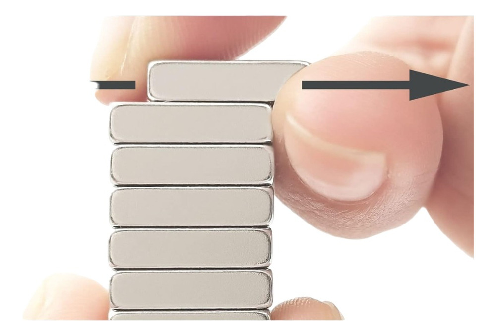 Set 120 Imanes Neodimio N45 Rectangular 5mmx5mmx1mm - Imagen 6