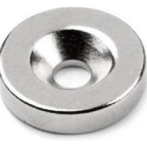 Un Iman Neodimio N45 Arandela Potente 22mm X 6mm Inoxidable