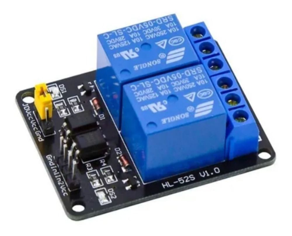 Modulo Rele 2 Canales – Rele Para Arduino Con Optocoplador – EGA COLOMBIA