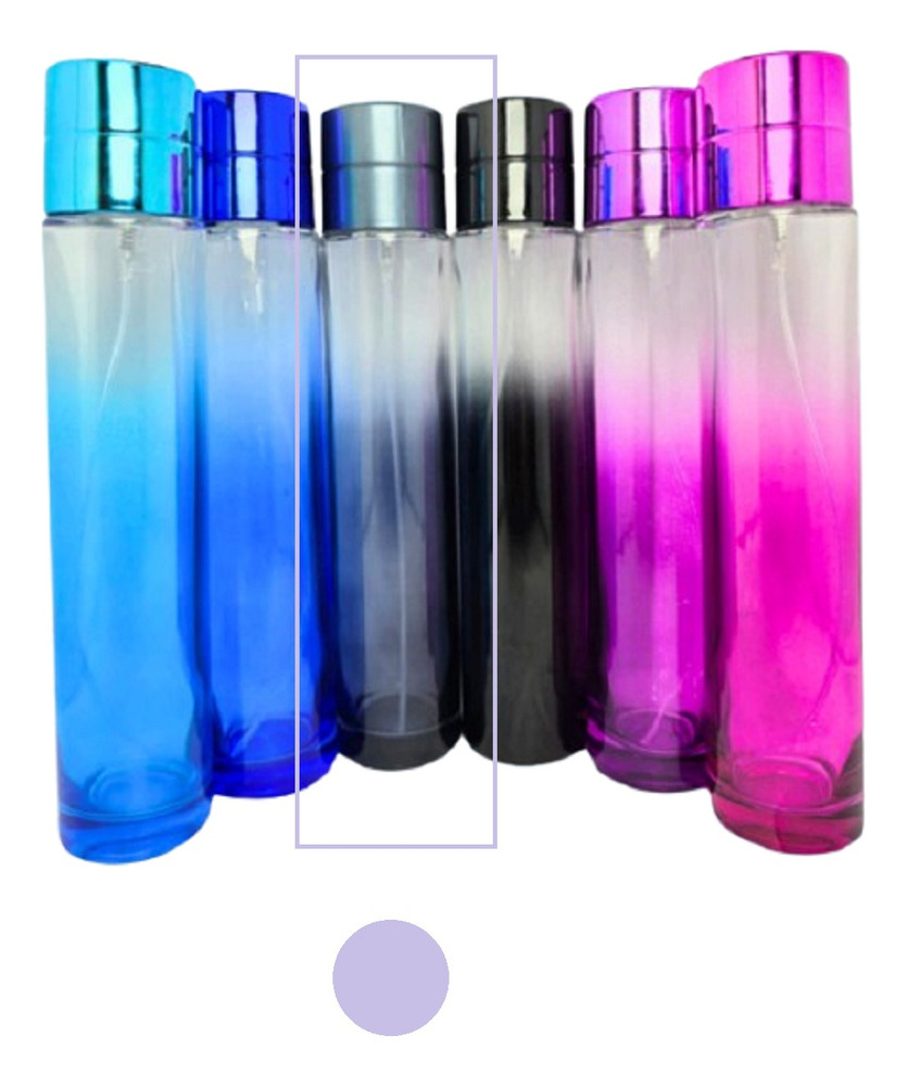 6 Envases Perfume Cilindro Lujo Color X 100 Ml - Imagen 14