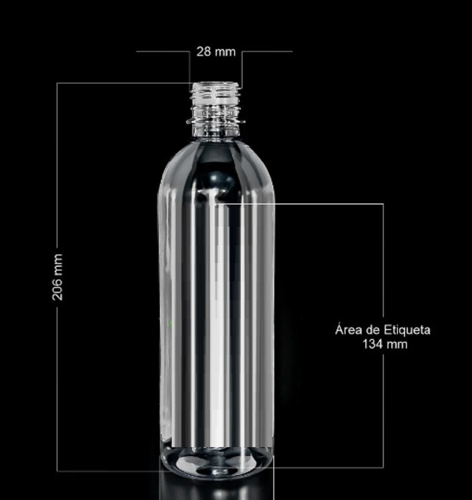 Pack 8 Envases Pet 500ml Tapa Spray 28mm Mini Tiger - Imagen 3