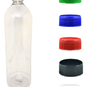 Pack 24 Envases Pet 1000ml Tapa 28mm Estriada