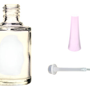 Caja 595 Frascos Esmalteros Vidrio Ice 15ml + Tapas + Pincel