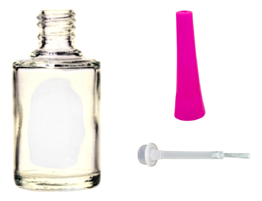 32 Frascos Esmalteros De Vidrio Ice 15ml + Tapas + Pincel