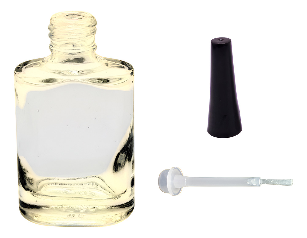 15 Frascos Esmalteros De Vidrio Oblong 12ml + Tapas + Pincel - Imagen 14