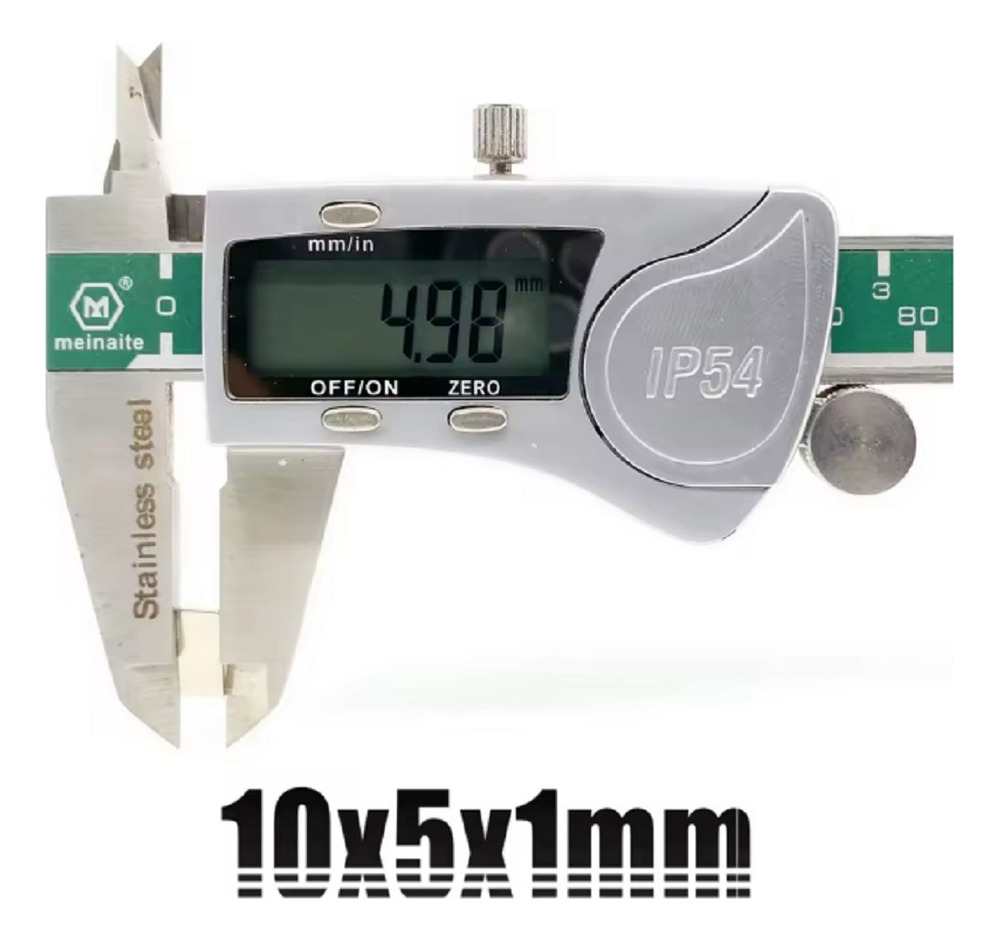 20 Imanes Neodimio Bloque 10mm X 5mm X 1mm N45 - Imagen 6