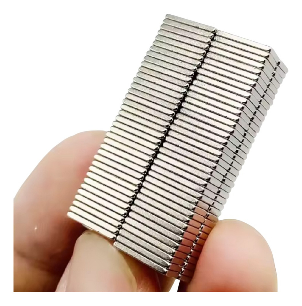 20 Imanes Neodimio Bloque 10mm X 5mm X 1mm N45