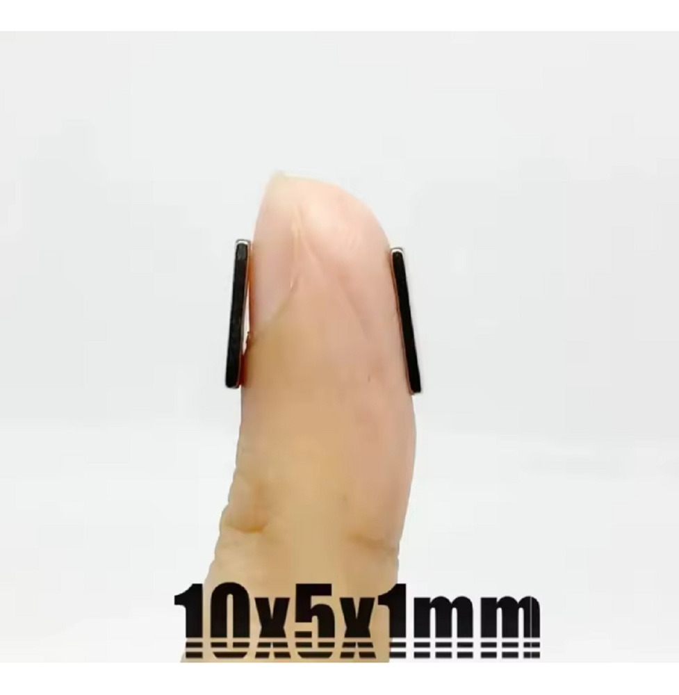 20 Imanes Neodimio Bloque 10mm X 5mm X 1mm N45 - Imagen 4
