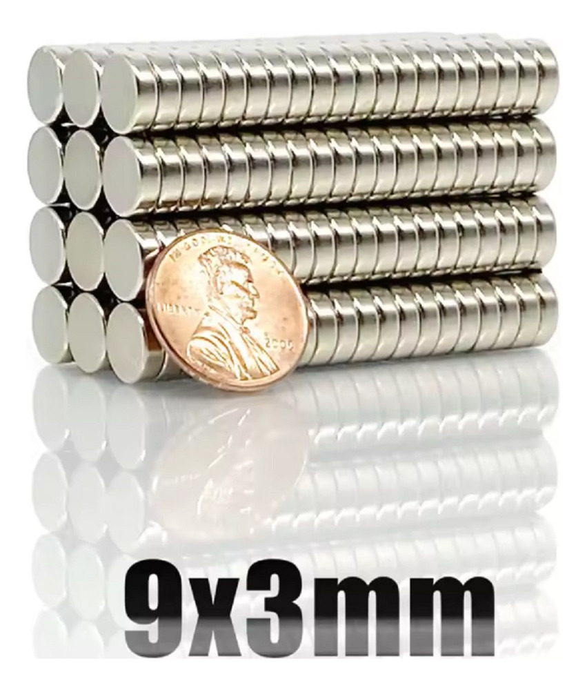 25 Imanes Neodimio Disco 9mm X 3mm N45 - Imagen 5
