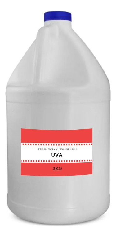 Fragancia Oleosoluble Liposolible Uva Galon 3kg