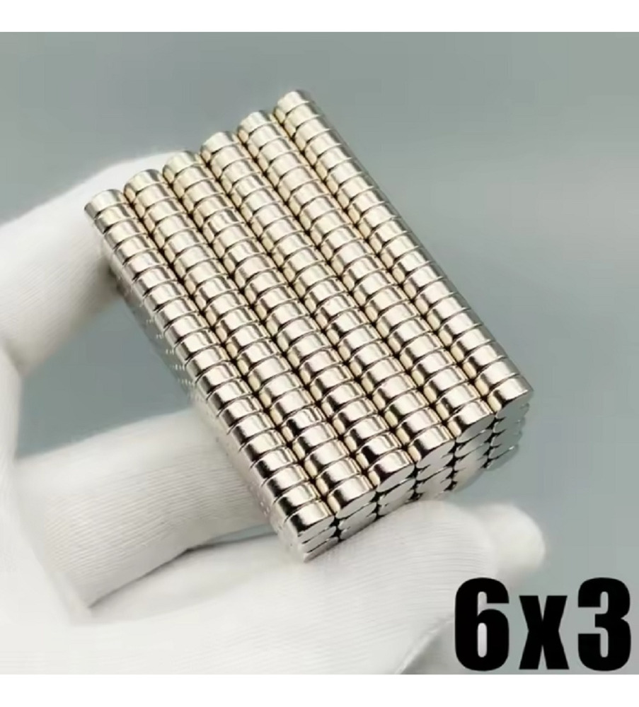 20 Imanes Neodimio Disco 6mm X 3mm N45 - Imagen 4