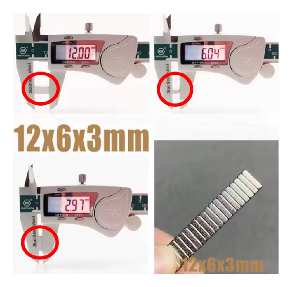 10 Imanes Neodimio Bloque 12mm X 6mm X 3mm N45 - Imagen 4